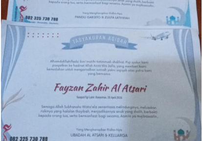 ali aqiqah kroya dan sumpiuh